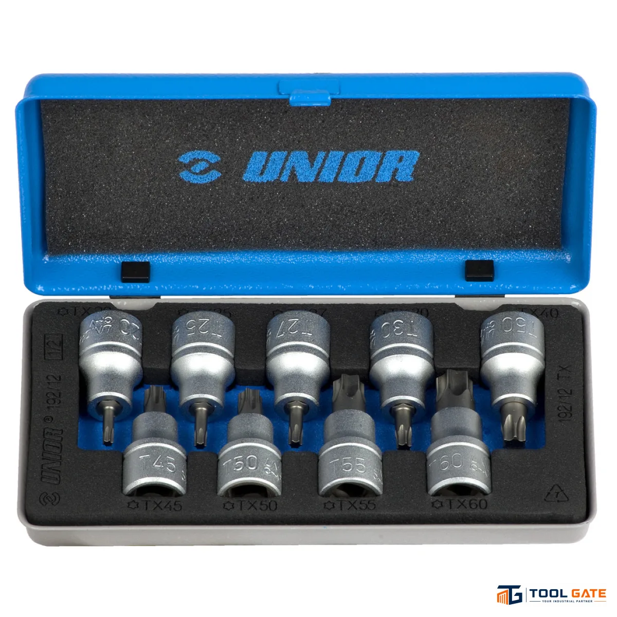 طقم لقم توركس - Torx Socket Set 9 قطع TX20–TX60 يونيور سلوفيني موديل 192/12