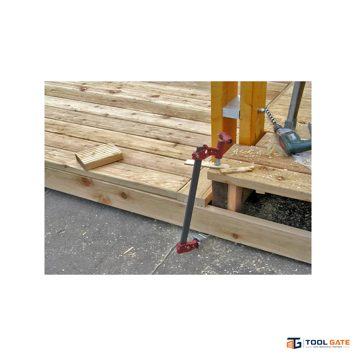 قمطة تثبيت PIHER Maxipress F Heavy-Duty Clamp بطول 80 سم وعمق فك 12 سم – موديل 60080