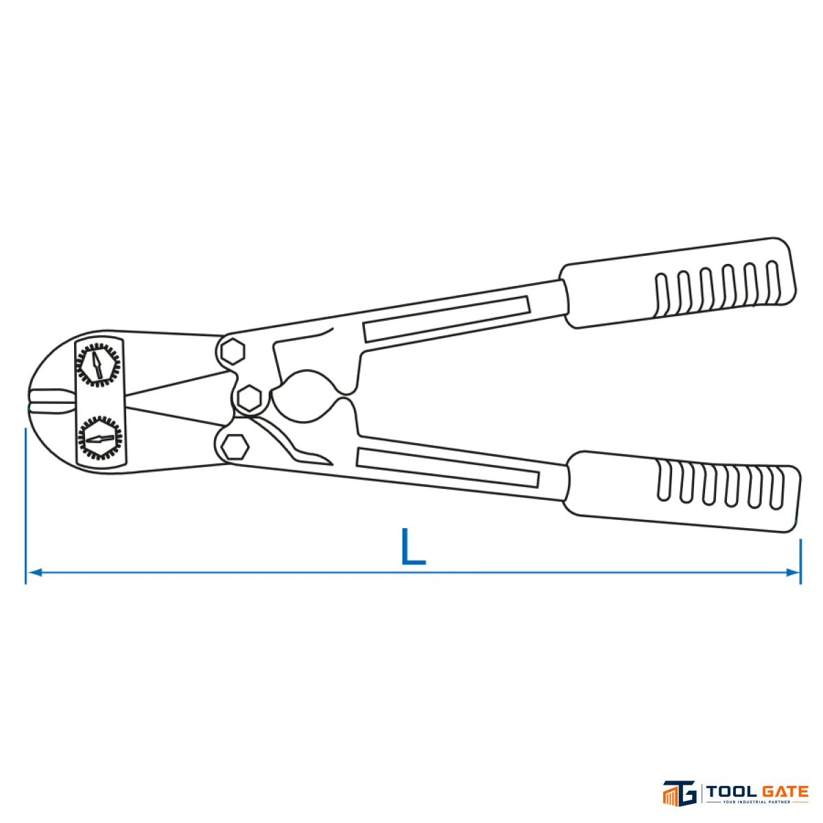 مقص تسليح مسامير صلب ثقيل 14 بوصة King Tony 613114
