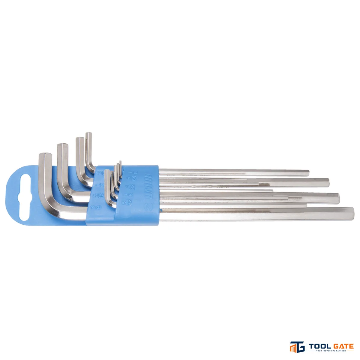 طقم مفاتيح ألن - Hex Wrench Set طويل بوصة 9 قطع 1/16–3/8 بوصة يونيور سلوفيني موديل 220/3LPH