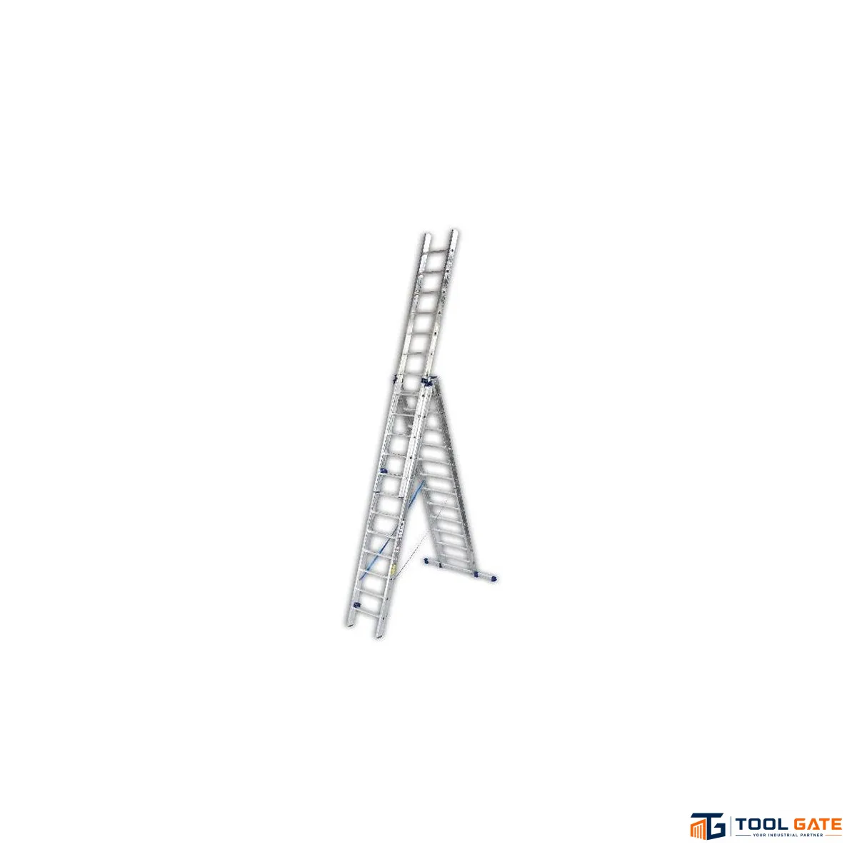 سلم ألومنيوم 3 وصلات METAFORM موديل 33-14 – ارتفاع 4.30 إلى 10.40 متر – 14 درجة