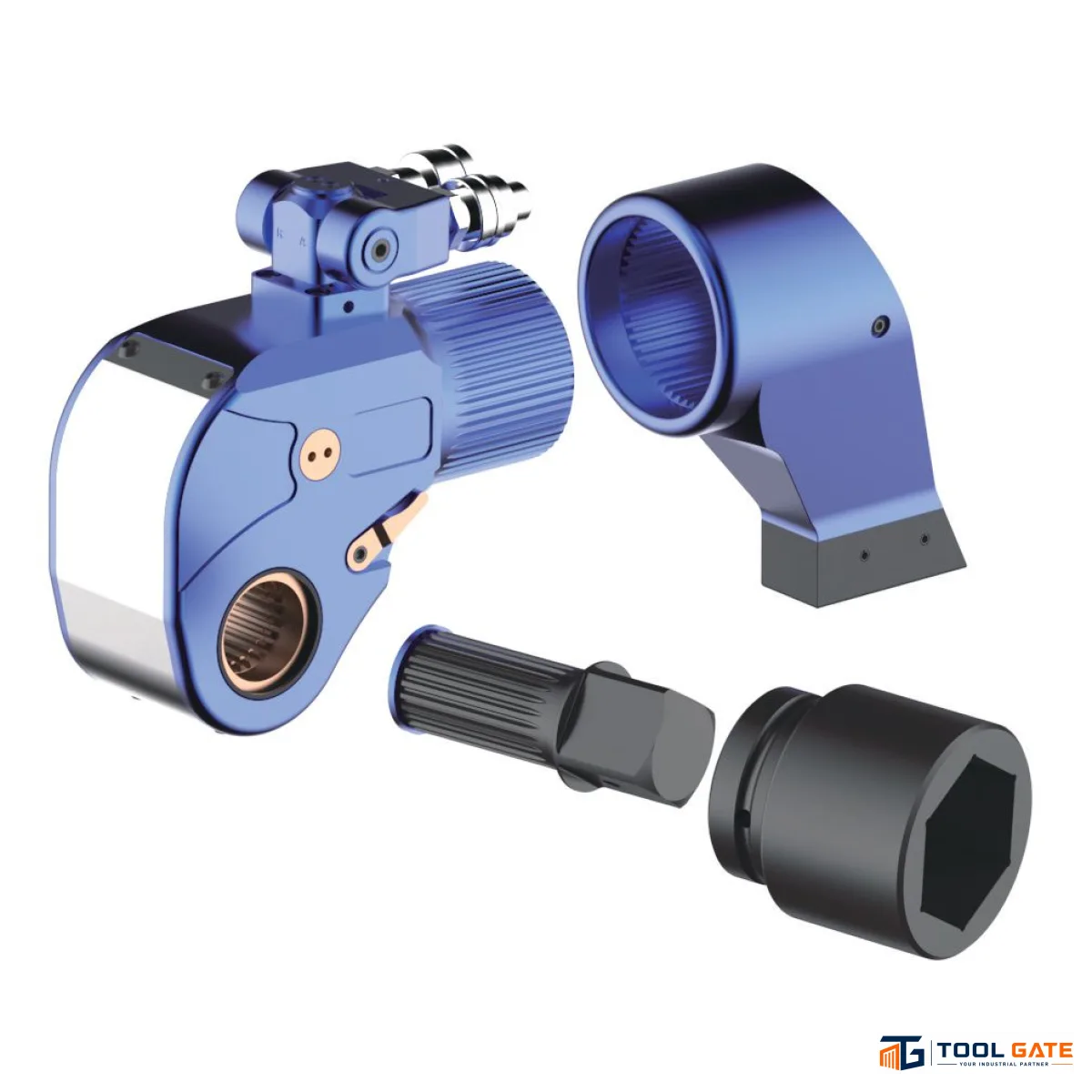 مفتاح عزم هيدروليكي صناعة انجليزية Square Drive HITCH HICTOOR HHBS-5 عزم 752–7528 نيوتن متر دفع مربع 1½ بوصة