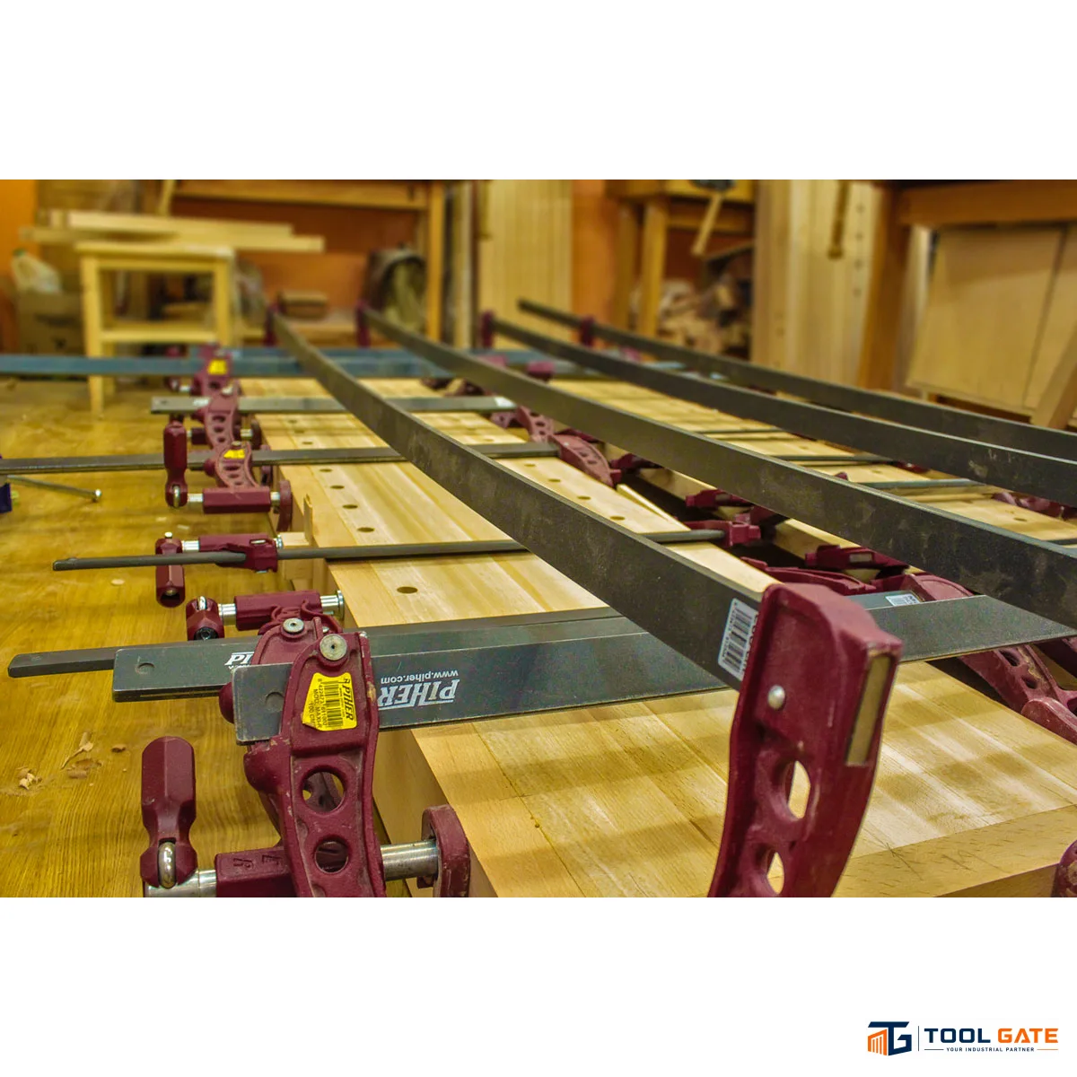 قمطة تثبيت PIHER Maxipress F Heavy-Duty Clamp بطول 100 سم وعمق فك 12 سم – موديل 60100