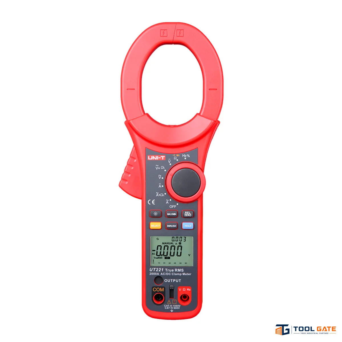 كلامب ميتر رقمي True RMS 2000 أمبير 1000 فولت UNI-T UT221