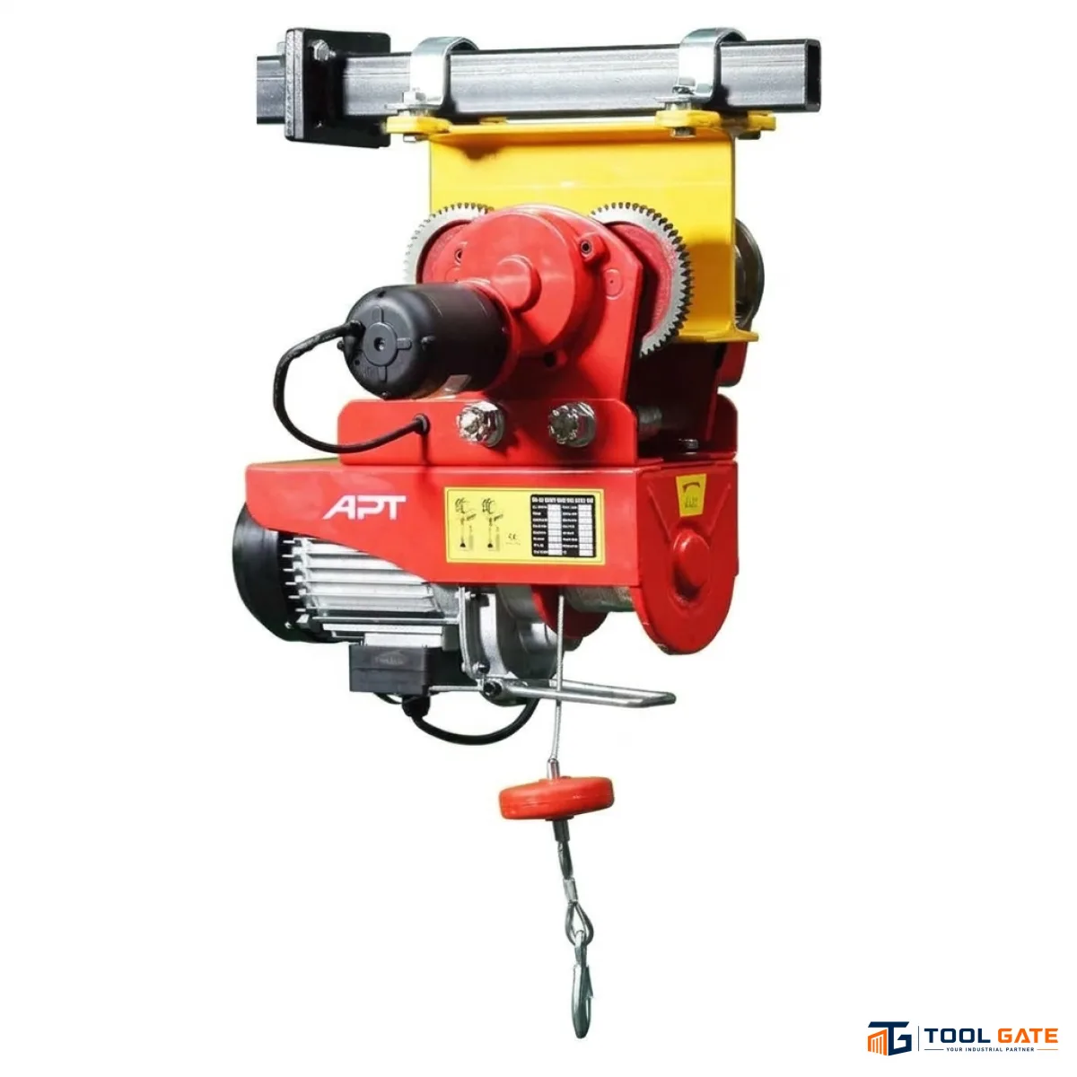 ونش واير كهرباء 4 حركة 1800 وات حمولة 1200 كجم 10 متر مجوز / 600 كجم 20 متر مفرد APT HDGD-1200C