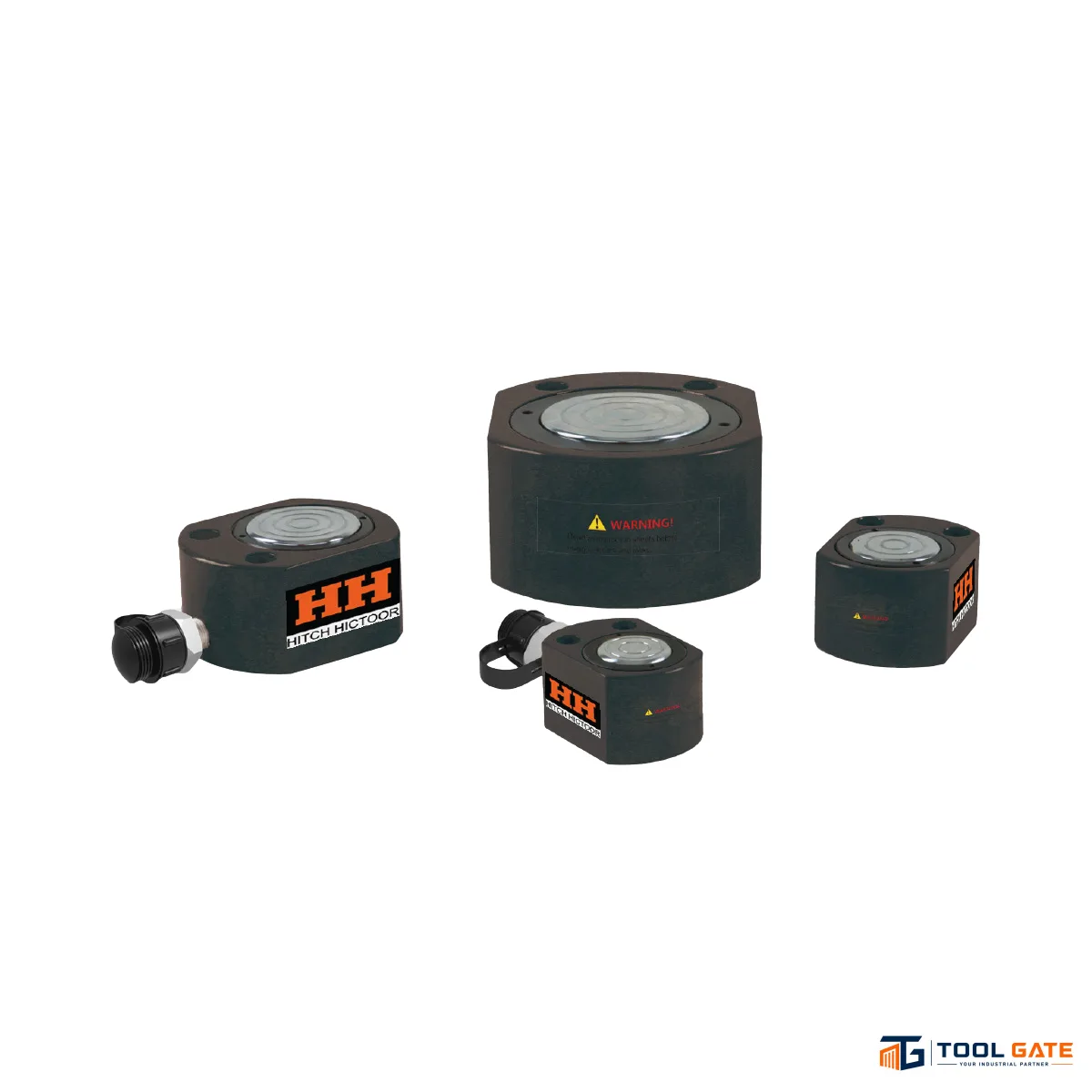 جاك هيدروليك منخفض الارتفاع 150 طن HITCH HICTOOR HHYG-150B مشوار 16 مم ضغط 700 بار