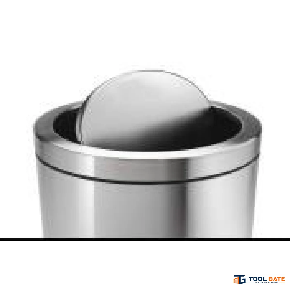 BOSS 12 Liter Swing Top باسكت قمامة ستانلس ستيل بغطاء Flip Flop – 12 لتر