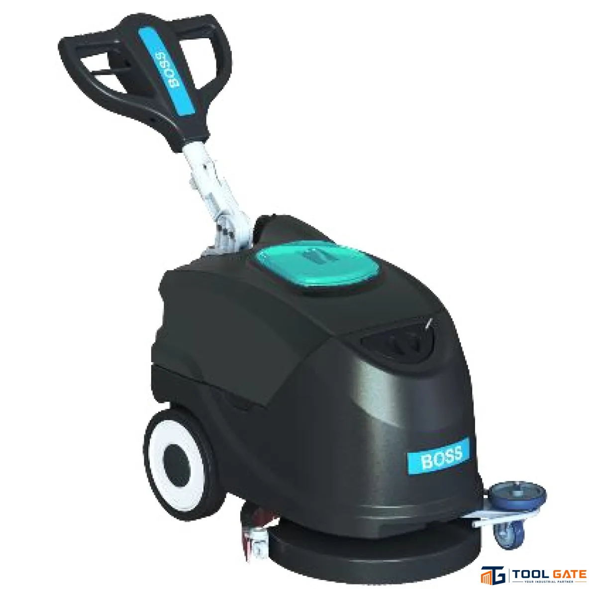 ماكينة غسيل وتجفيف أرضيات كهرباء BOSS SC 431E – عرض تنظيف 40 سم وتانك 45 لتر SCRUBBER GERMANY