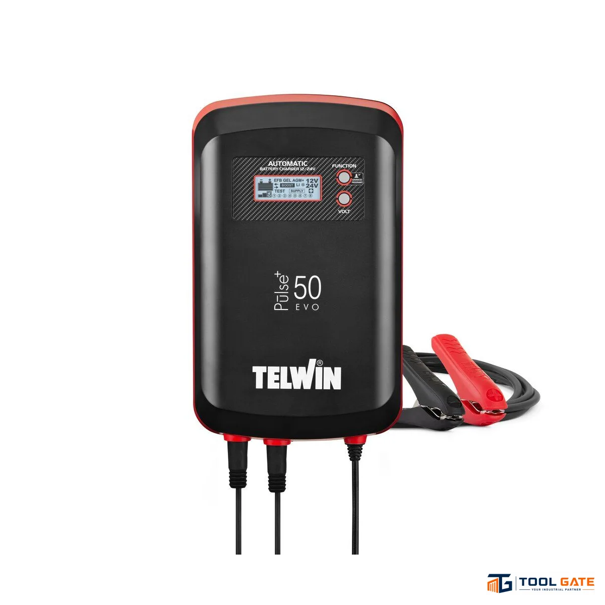 تنجر شحن وتقويم مارش 45 أمبير 12/24 فولت تيلوين ايطالي Telwin PULSE 50 – 12/24V 45A Multi-Functional Battery Charger, Maintainer & Tester with BOOST