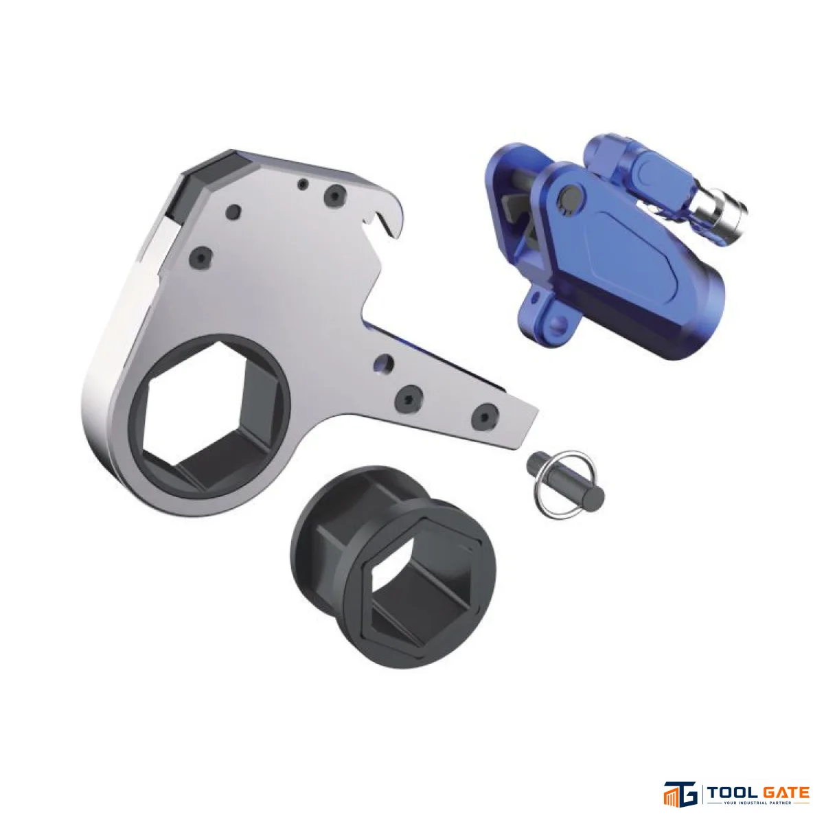 كاسيت هيدروليك سداسية لمفتاح عزم هيدروليكي HITCH HICTOOR Hexagon Cassettes FOR HHBS-K2 لمقاسات صواميل متعددة