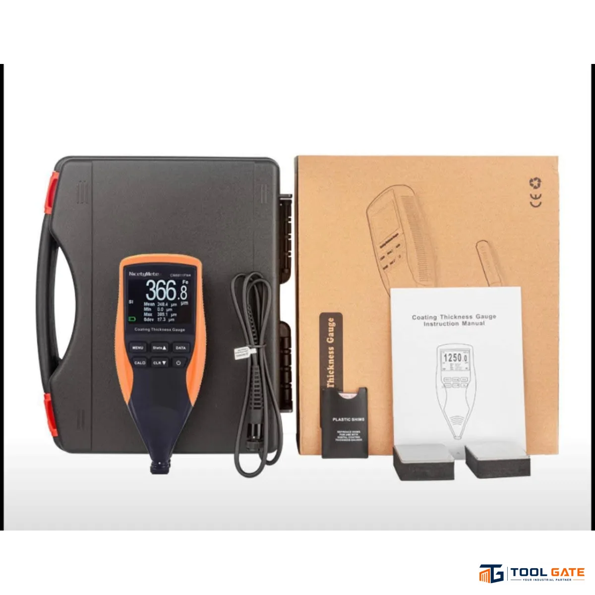 جهاز قياس سمك الدهانات ديجيتال بروب خارجي NicetyMeter CM8811FN لمعادن Fe/NFe