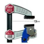 قمطة تثبيت سريعة خدمة شاقة PIHER Quick Pal Aluminium بطول 15 سم وعرض فك 7.5 سم – موديل 30820