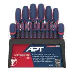 طقم مفكات 18 قطعة مع ستاند APT AH148078-18