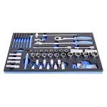 طقم لقم ومفاتيح ألن ويد سيستم وأجنة 57 قطعة - Socket & Hex Wrench Set يونيور سلوفيني موديل 964/50SOS