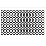 مشاية أرضيات كاوتشوك مقاس 1.5 متر × 1 متر