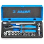 طقم لقم - Socket Set 16 قطعة 1/4 بوصة 4–13 مم يونيور سلوفيني موديل 188BI