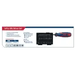 طقم مفك 2 لون سنون ولقم صواميل 16 قطعة APT AH145378-16